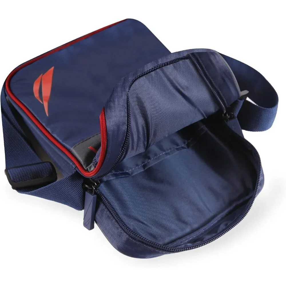 W0men's Navy/Red Sling Adjustable shoulder bag polyester material - Picture 5 of 5